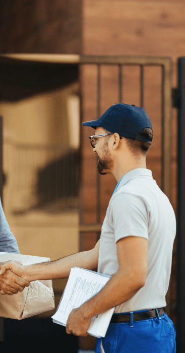 Two men shaking hands