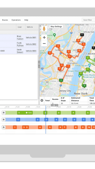 Route4me route planner screenshot