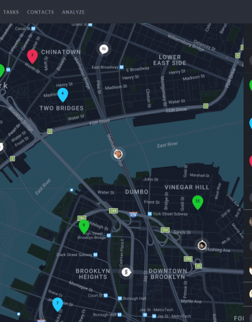 Overview of tasks and assigned employees