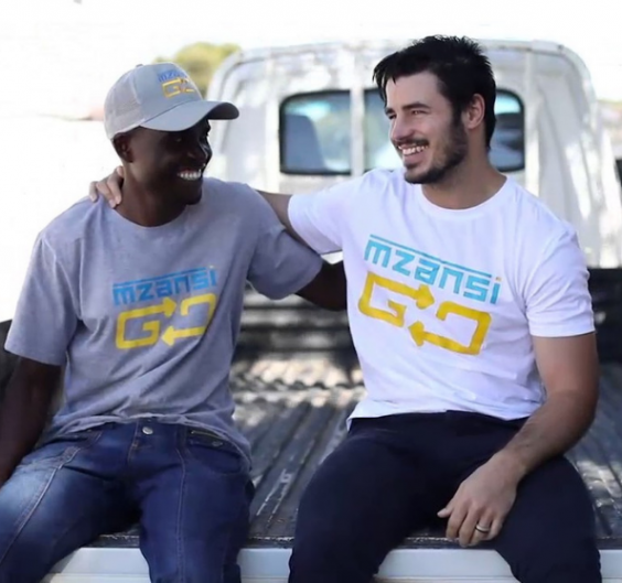 Mzansigo employees on a truck