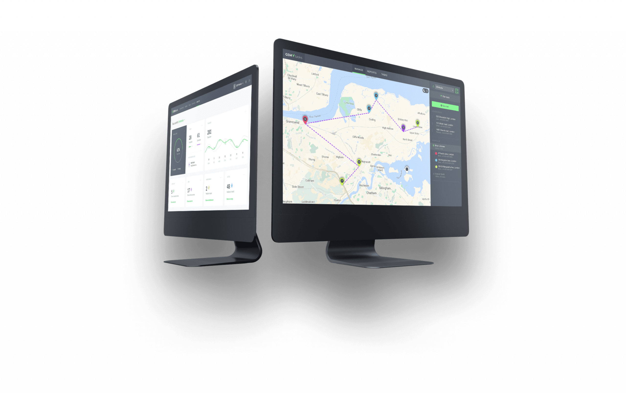 Computers featuring GSMTasks dashboards