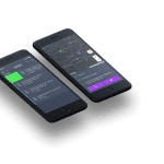 Mobiles displaying GSMTasks interface