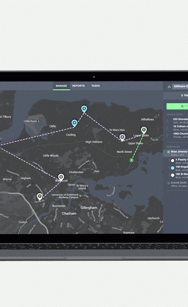 route optimization software laptop